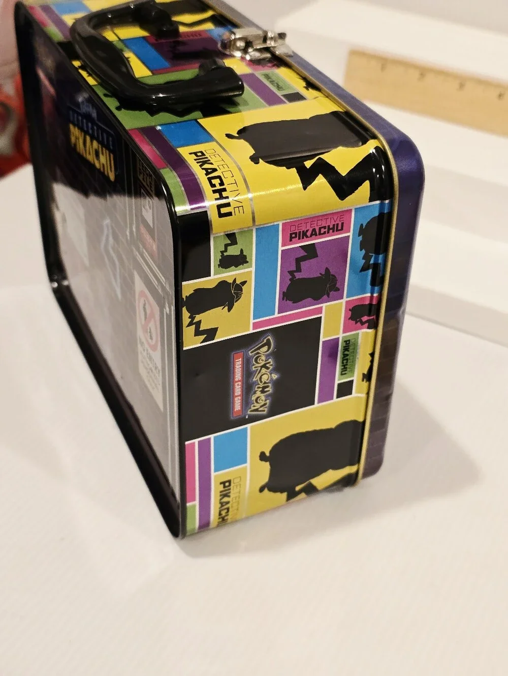 Pokemon Detective Pikachu Collectors Chest Tin and Figure Set